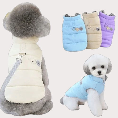 Manteau pour chien et chat façon doudoune 3 coloris au choix